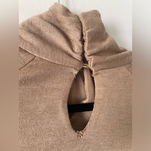 NWT ASTR the label bodycon cutout dress nude basic long sleeve cocktail - Picture 7 of 12